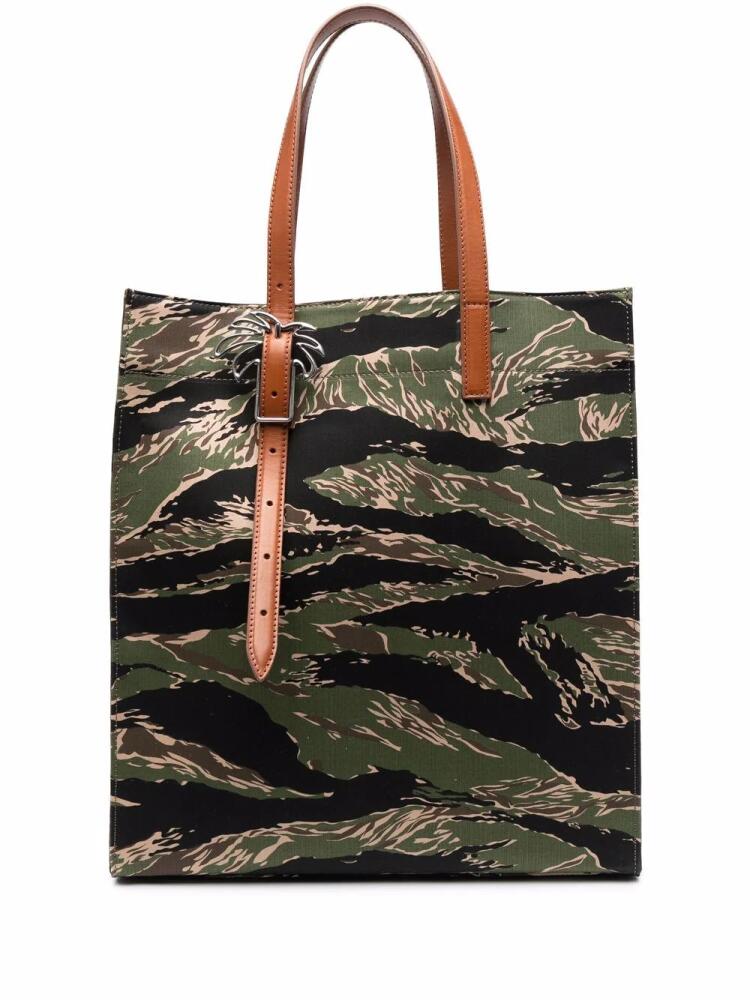 Palm Angels jungle-print tote bag - Green Cover