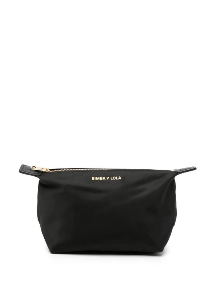 Bimba y Lola small Trapezium makeup bag - Black Cover