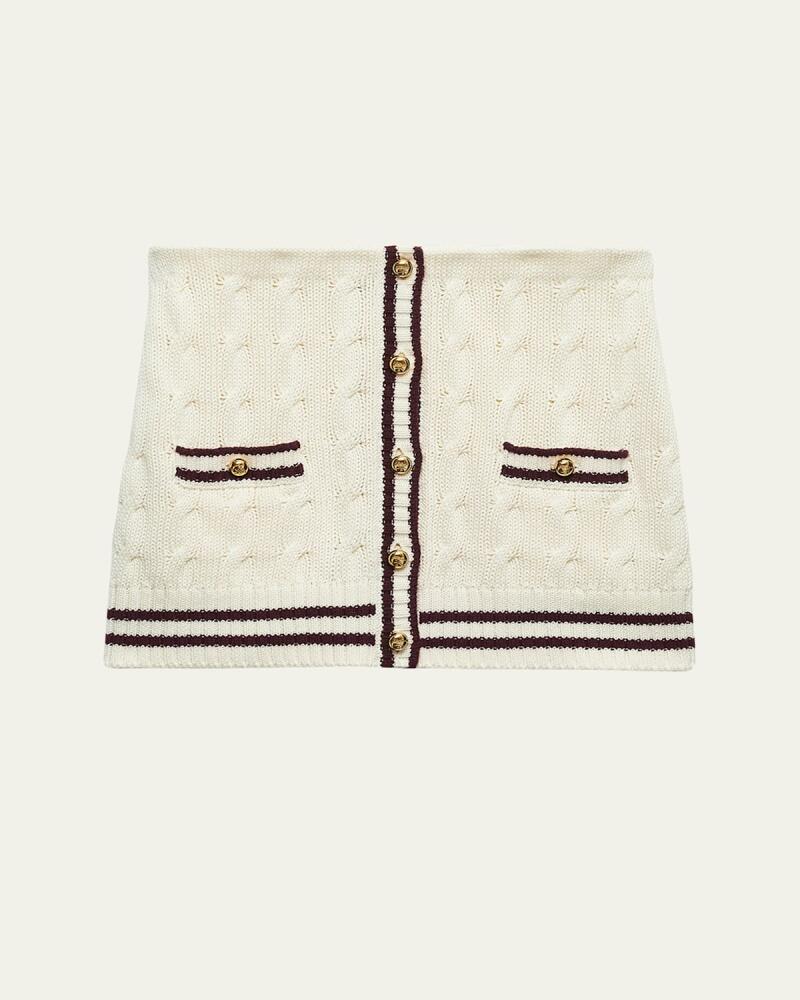 Prada Cotton Knit Mini Skirt Cover