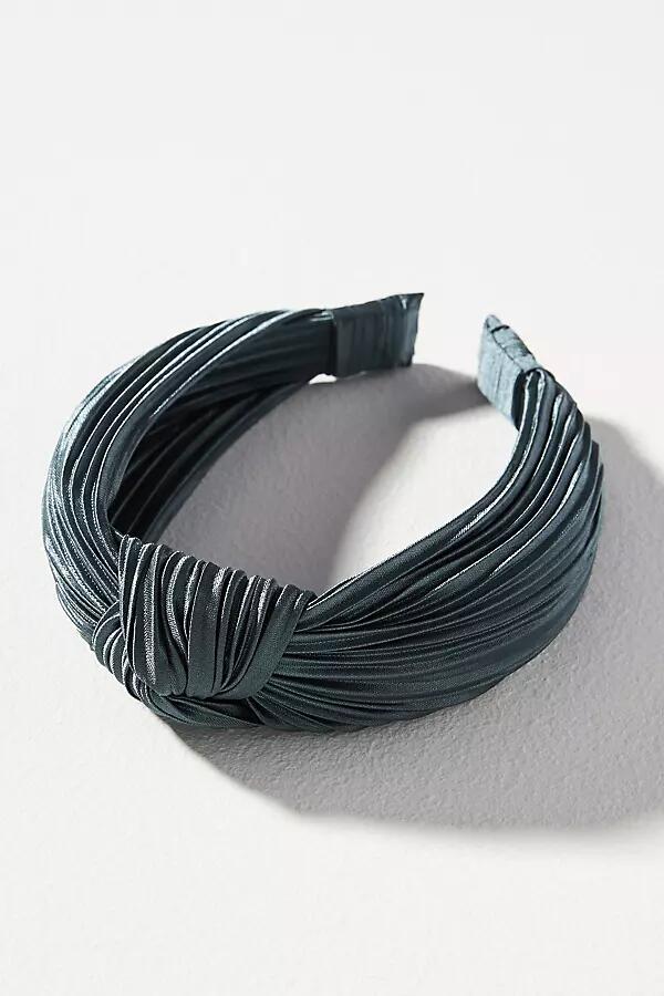 By Anthropologie Everly Pleated Knot Headband Cover