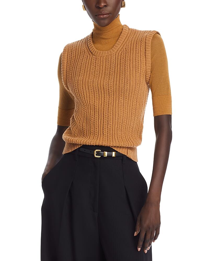 Victoria Beckham Elbow Sleeve Layered Sweater Cover