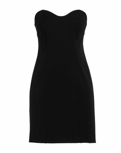 Ambush Woman Mini dress Black Polyester, Virgin Wool, Elastane Cover