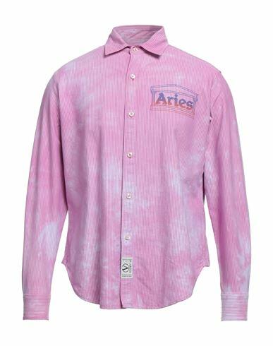 Aries Man Shirt Pink Cotton Cover