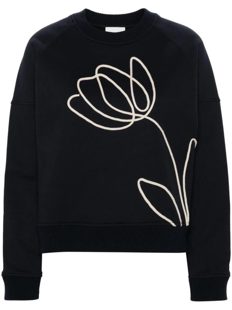 Claudie Pierlot floral-appliqué sweatshirt - Blue Cover