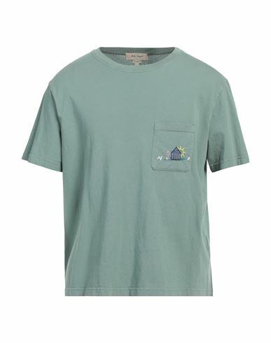 Nick Fouquet Man T-shirt Sage green Cotton Cover