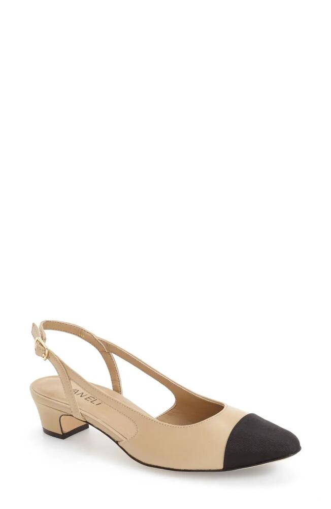 VANELi 'Aliz' Slingback Pump in Pudding Leather Cover