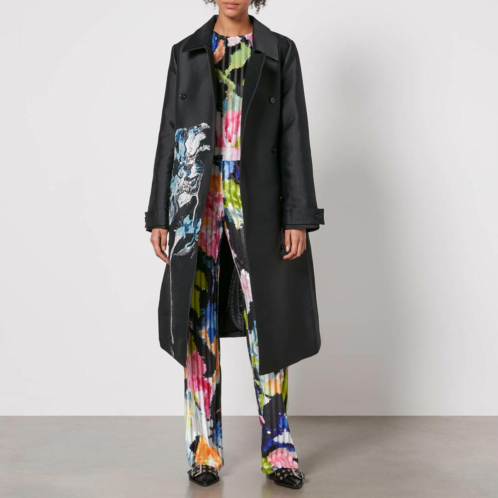 Stine Goya Wessi Floral-Jacquard and Twill Coat Cover