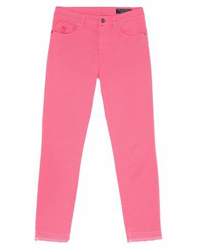 Avantgar Denim By European Culture Woman Pants Coral Cotton, Polyester, Elastane Cover