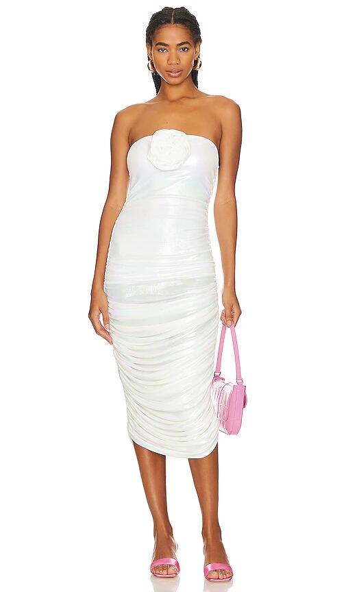 Bahia Maria Roxanne Midi Dress in White Cover