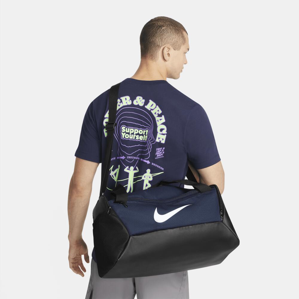 Nike Unisex Brasilia Training Duffel Bag (Small, 41L) in Blue Cover