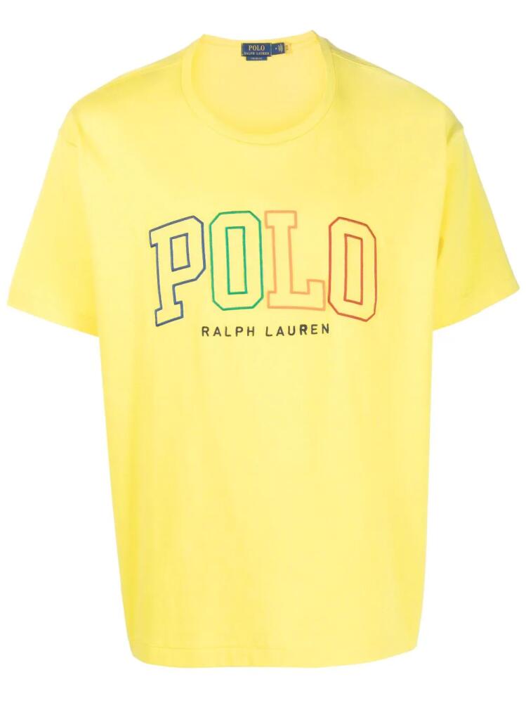 Polo Ralph Lauren embroidered-logo T-shirt - Yellow Cover