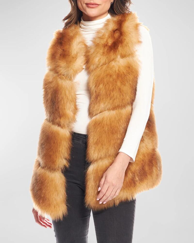 Fabulous Furs Marlowe Faux Fur Vest Cover