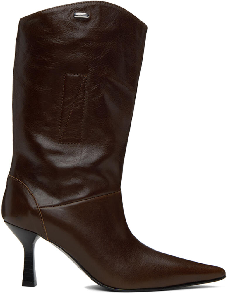 OUR LEGACY Brown Envelope Boots Cover