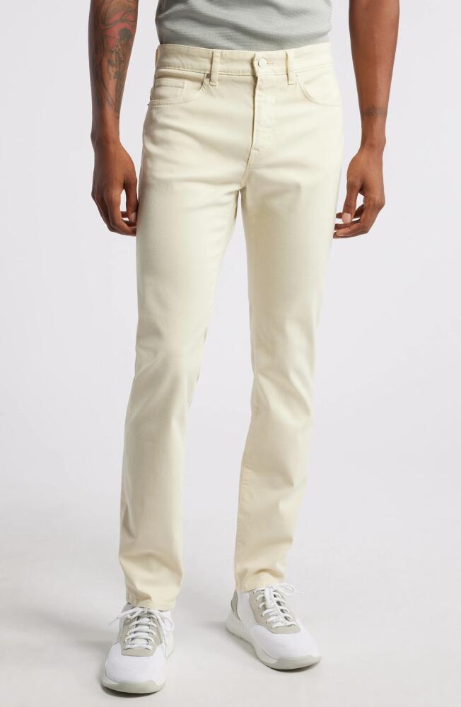 BOSS Delaware Straight Leg Five Pocket Pants in Open White Cover