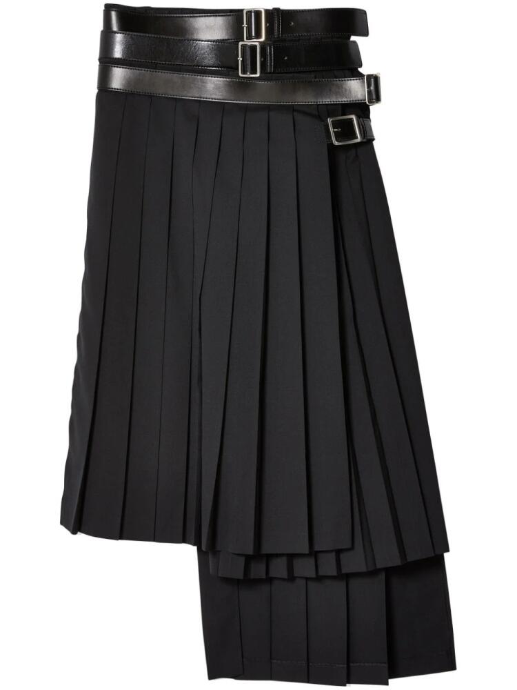 Junya Watanabe belted pleated skirt - Black Cover