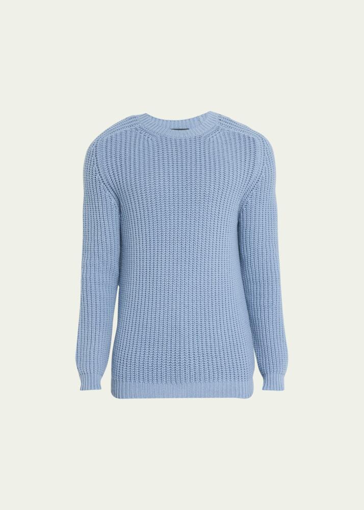 Iris Von Arnim Men's Stonewashed Cashmere Ribbed Crewneck Sweater Cover