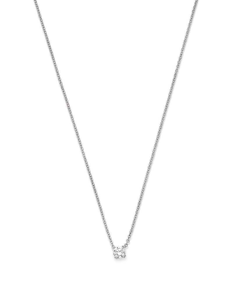 Bloomingdale's Fine Collection Certified Diamond Solitaire Pendant Necklace in 14K White Gold featuring diamonds with the De Beers Code of Origin, 0.20 ct. t. w. - Exclusive Cover