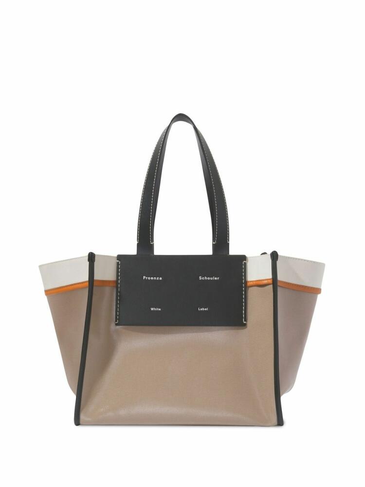 Proenza Schouler White Label large Morris coated tote bag - Brown Cover