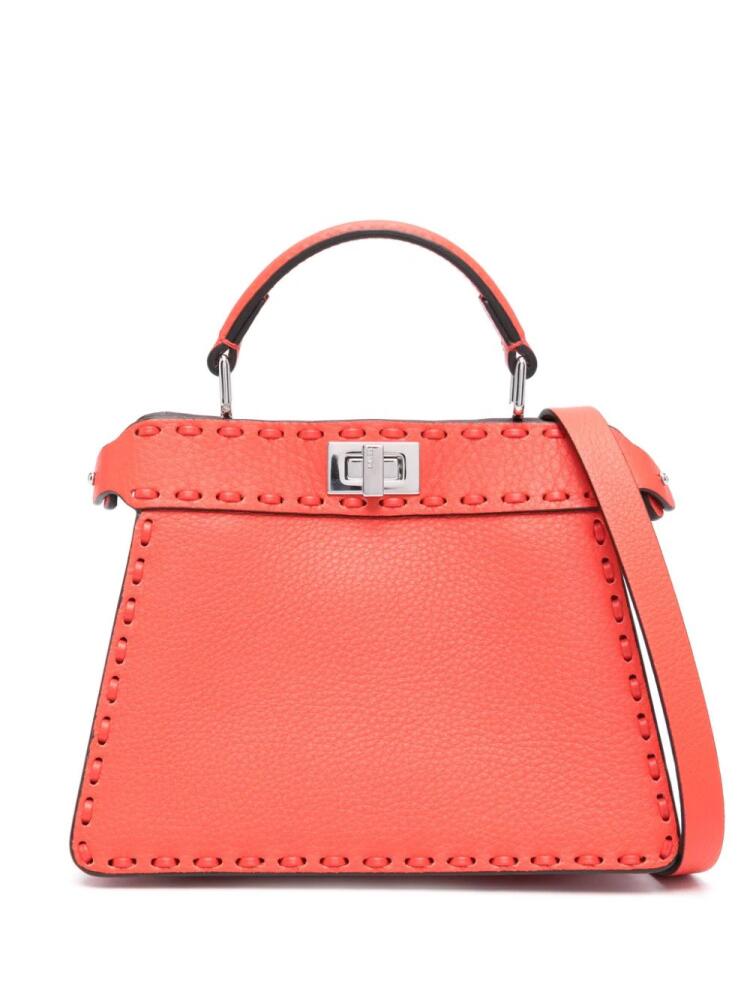 FENDI small Peekaboo ISeeU tote bag - Red Cover