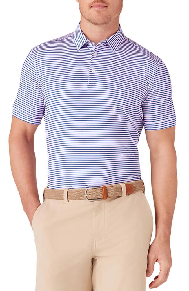 Mizzen+Main Versa Stripe Performance Polo in Rose Multi Stripe Cover