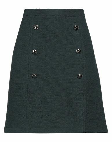 Diana Gallesi Woman Mini skirt Dark green Cotton Cover