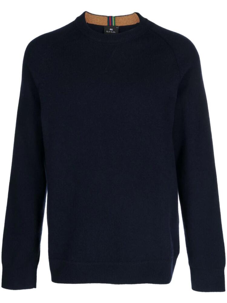 PS Paul Smith long-sleeve merino-wool jumper - Blue Cover