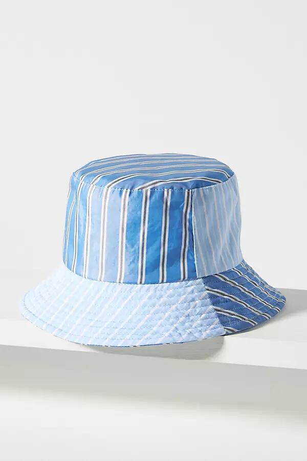 By Anthropologie Cotton Pinstripe Bucket Hat Cover