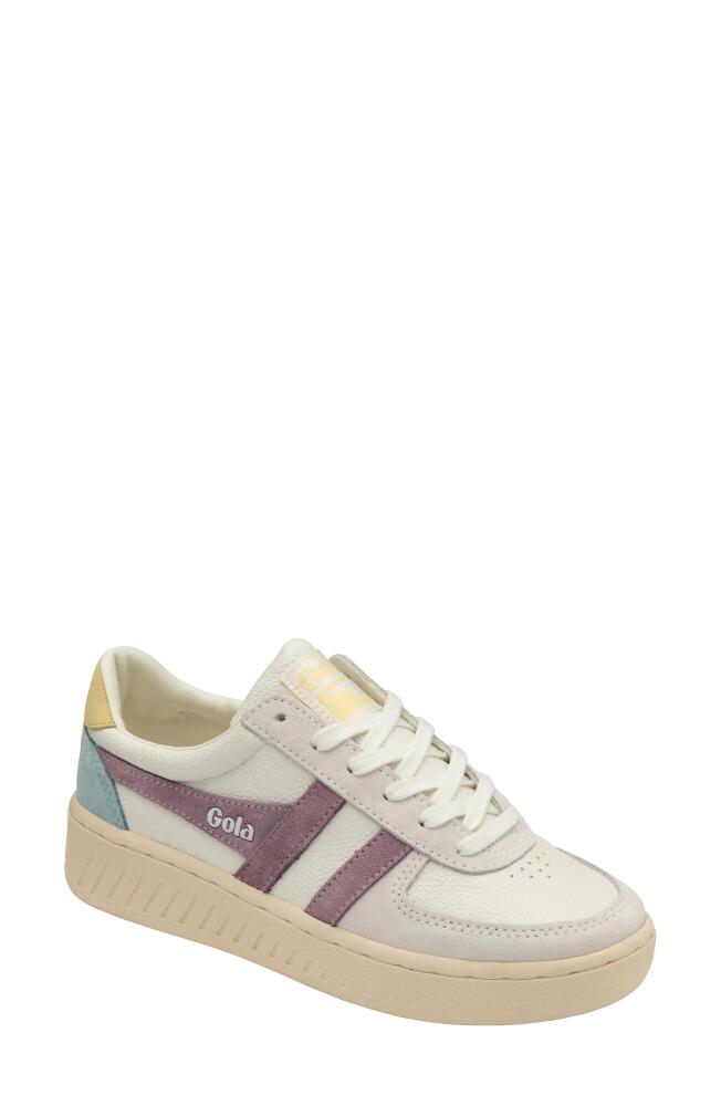 Gola Classics Grandslam Trident Sneaker in White/Lily/Lemon Cover