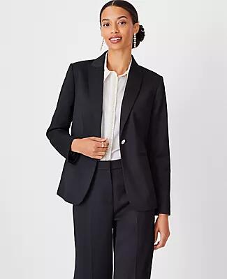 Ann Taylor The Petite Tuxedo Blazer in Sateen Cover