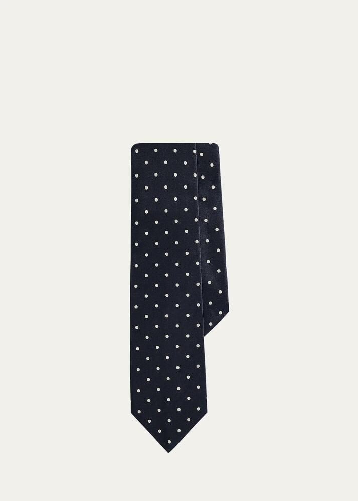 Ralph Lauren Men's Polka Dot Silk Tie Cover