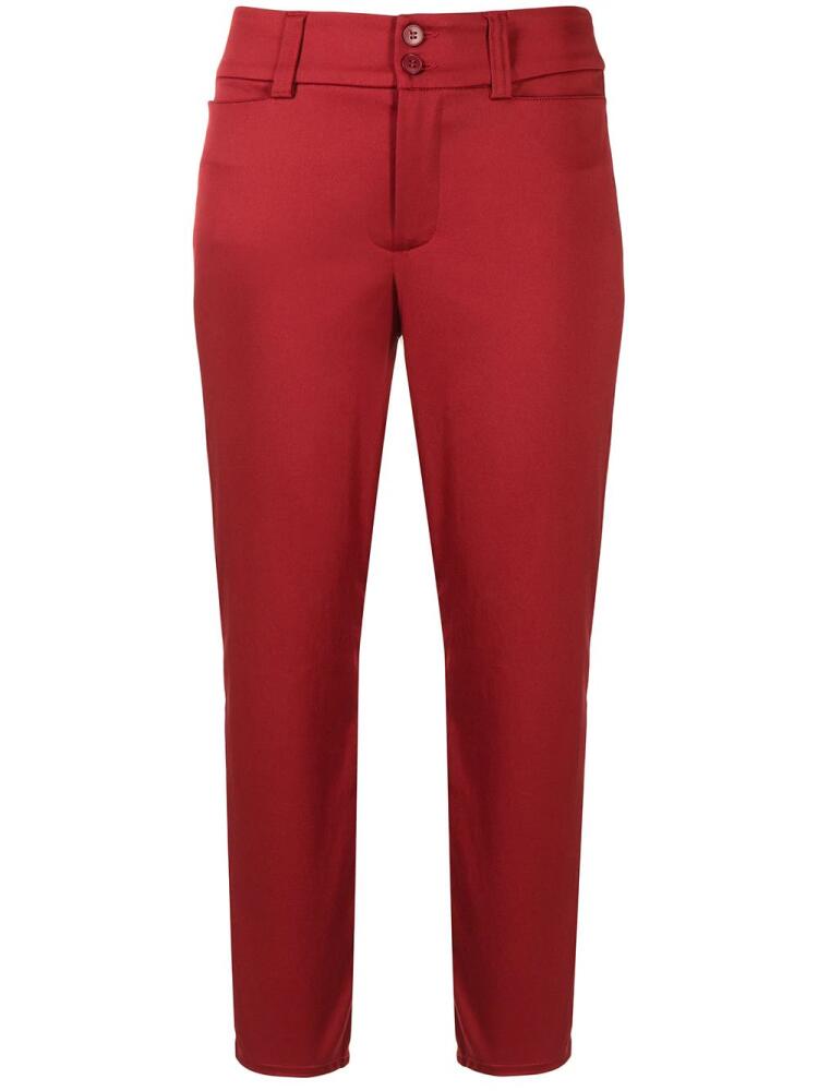 agnès b. straight-leg cropped trousers - Red Cover