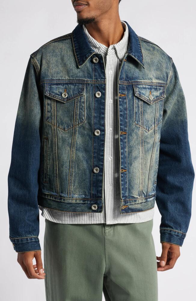 Elwood Garage Denim Trucker Jacket in Nine To Five Cover