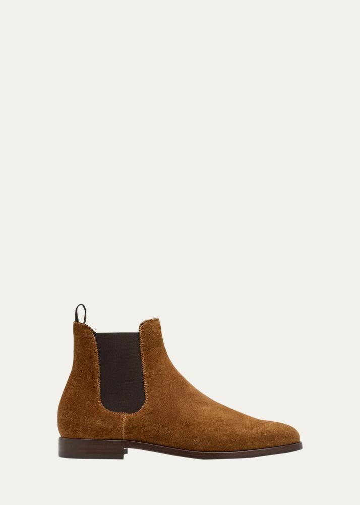 Ralph Lauren Purple Label Men's Grantly Suede Chelsea Boots Cover