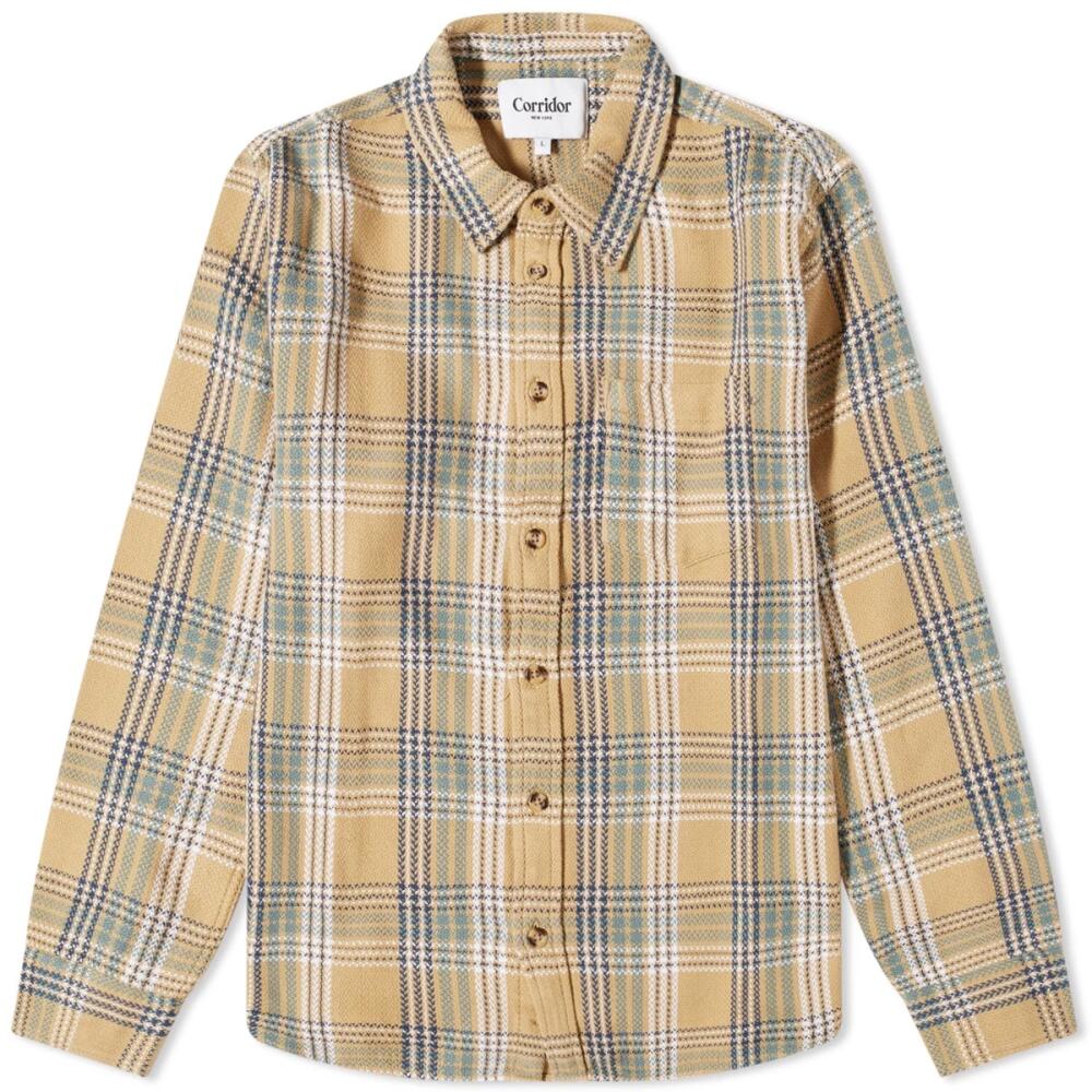 Corridor Men's Stag Acid Plaid Shirt in Tan Cover