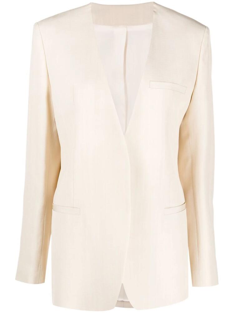 TOTEME V-neck blazer - Neutrals Cover