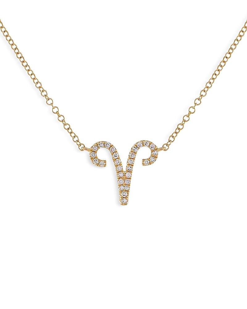 Adinas Jewels Pave Aries Pendant Necklace, 16-18 Cover