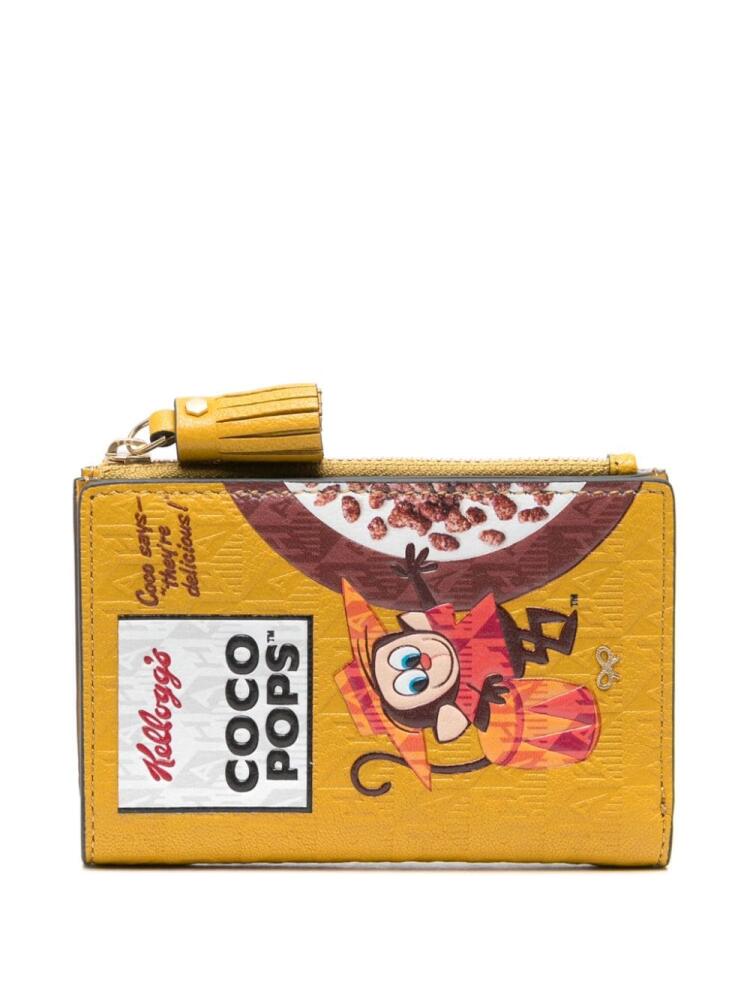 Anya Hindmarch Coco Pops leather wallet - Yellow Cover