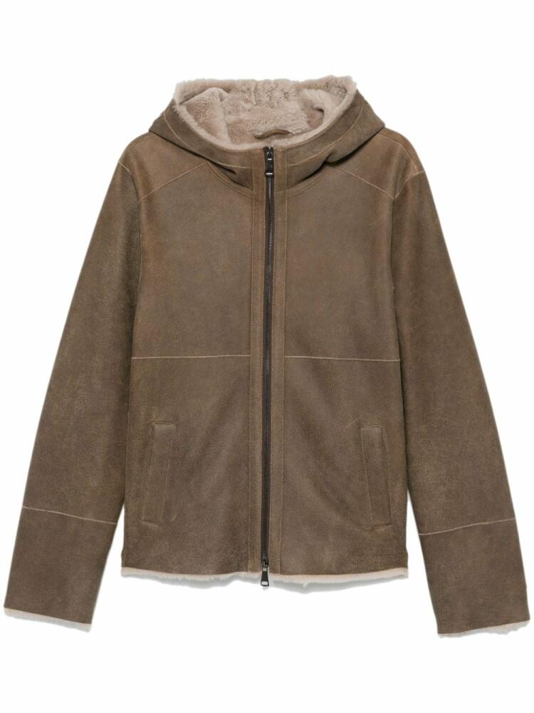 S.W.O.R.D 6.6.44 shearling-trim jacket - Brown Cover