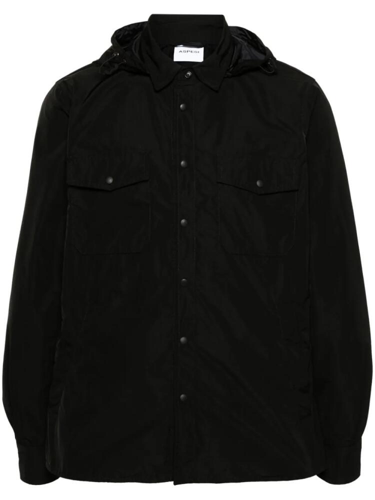 ASPESI lightweight hooded jacket - Black Cover