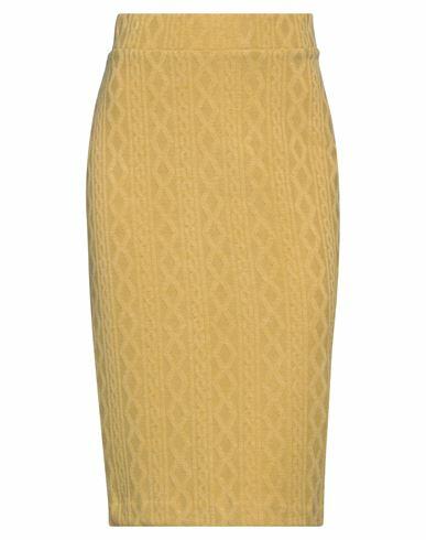 Nora Barth Woman Midi skirt Ocher Polyester, Wool, Rayon Cover