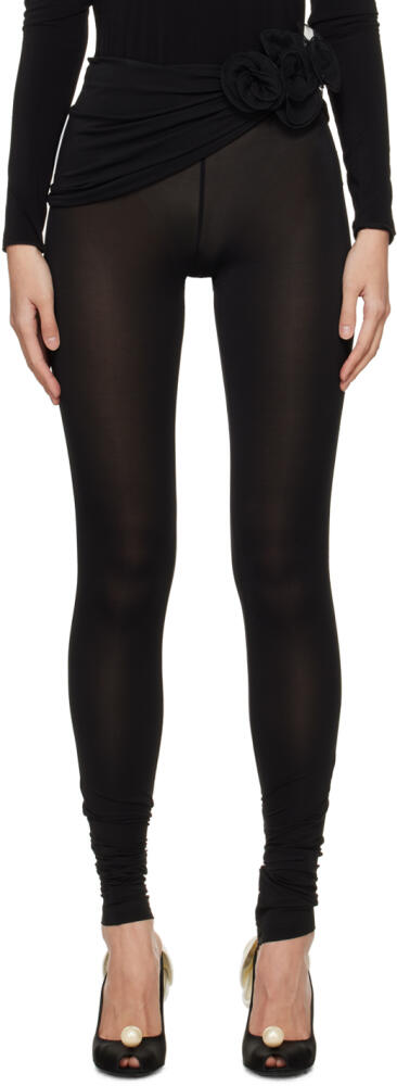 Magda Butrym Black Wrap Leggings Cover