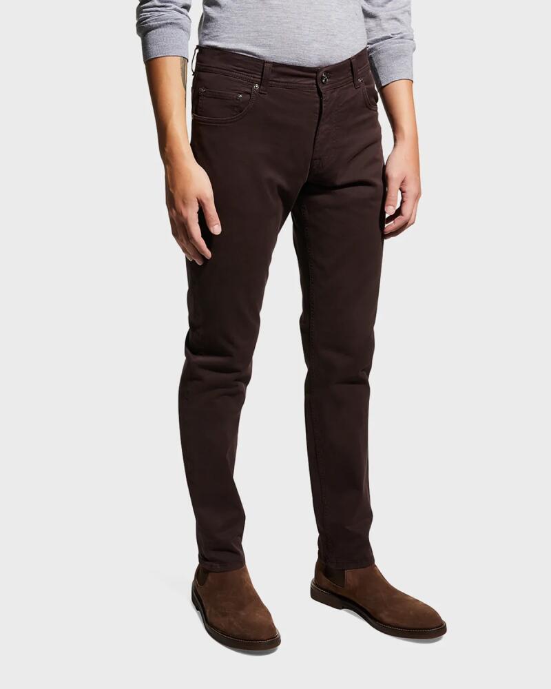 Corneliani Men's 5-Pocket Denim Pants Cover