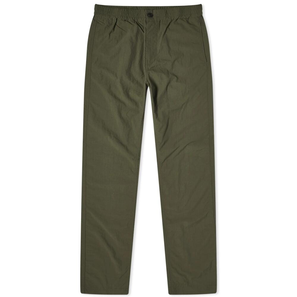 Maison Kitsuné Casual Straight Leg Pants in Military Green Cover