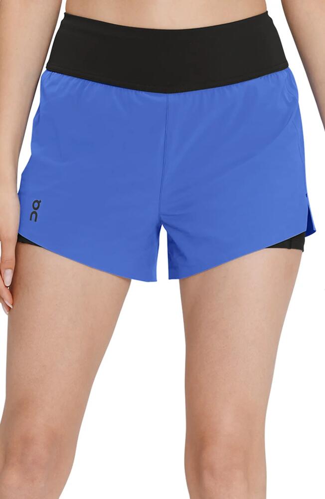 On Running Shorts in Cobalt/Black Cover