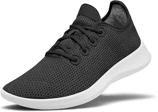 Allbirds Tree Runner (Jet Black (White)) Men's Shoes Cover