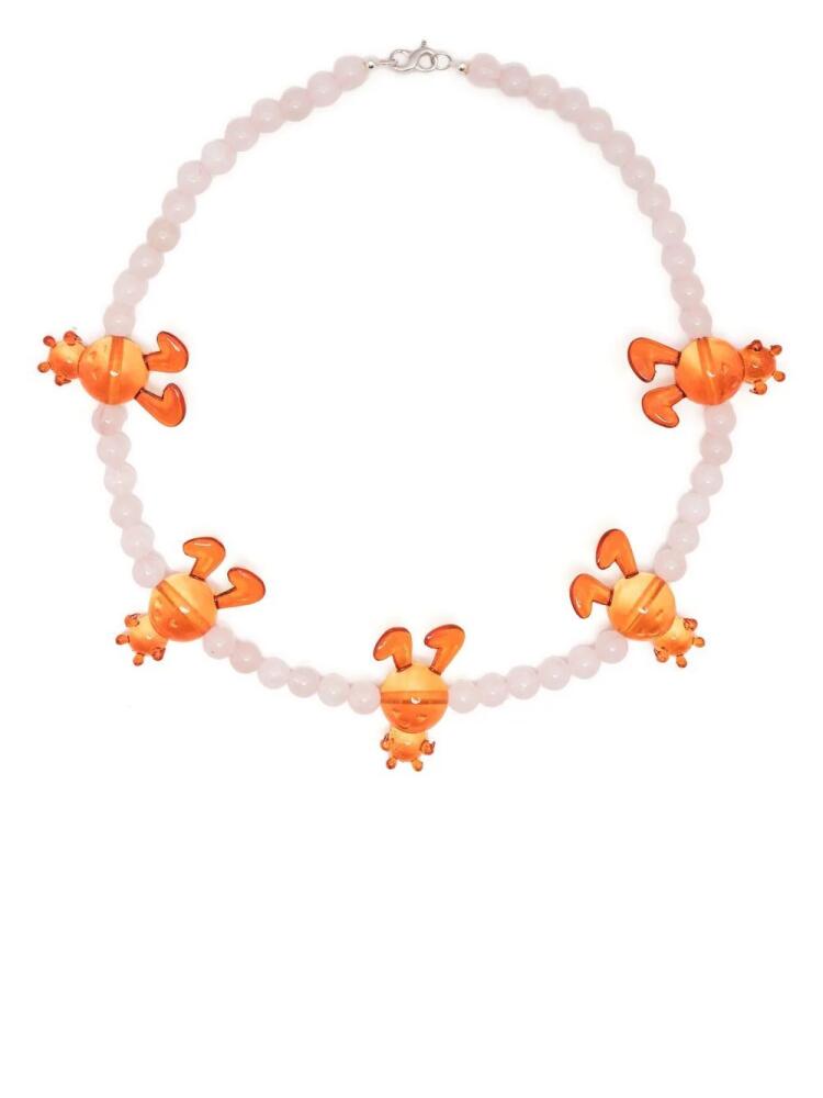 Natasha Zinko bunny-detail necklace - White Cover