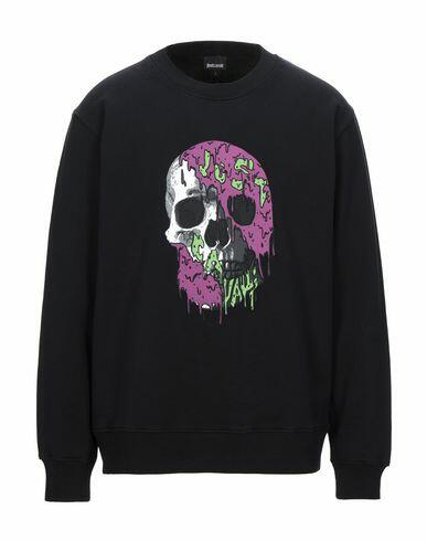 Just Cavalli Man Sweatshirt Black Cotton, Viscose Cover