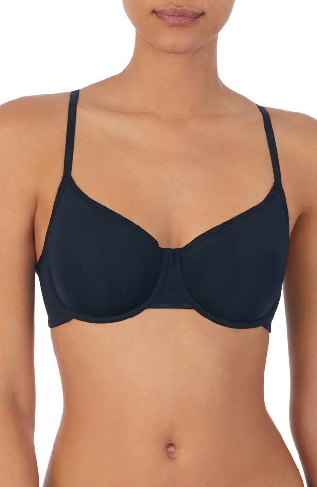 DKNY Micro Unlined Underwire Demi Bra in Black Cover