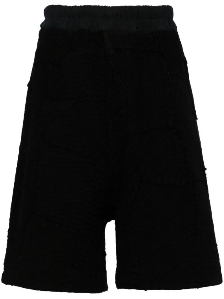 By Walid elasticated-waistband cotton shorts - Black Cover