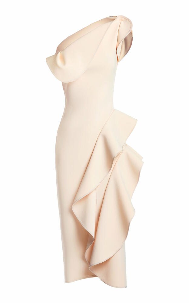 Maticevski - Rhythm Atone Ruffled Crepe Midi Dress - Ivory Cover